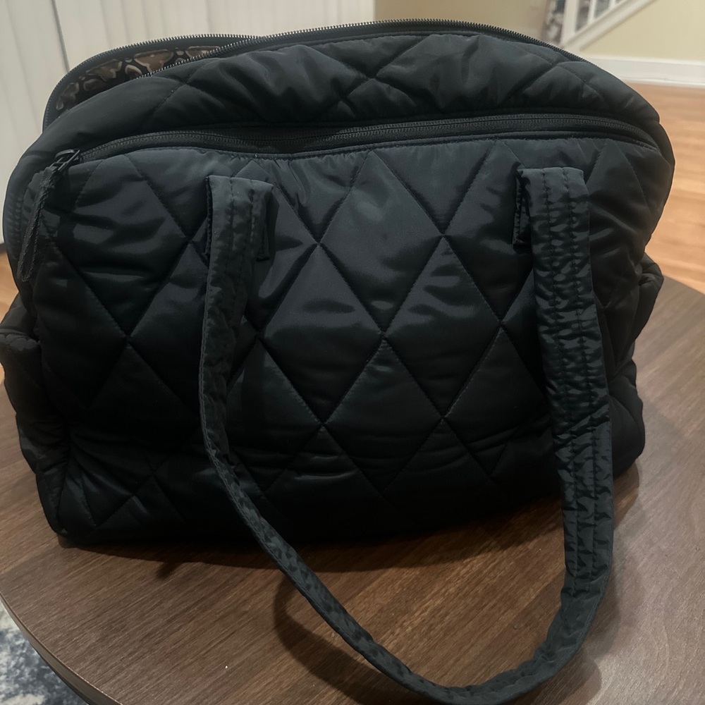 Vera Bradley Black Quilted Tote Bag